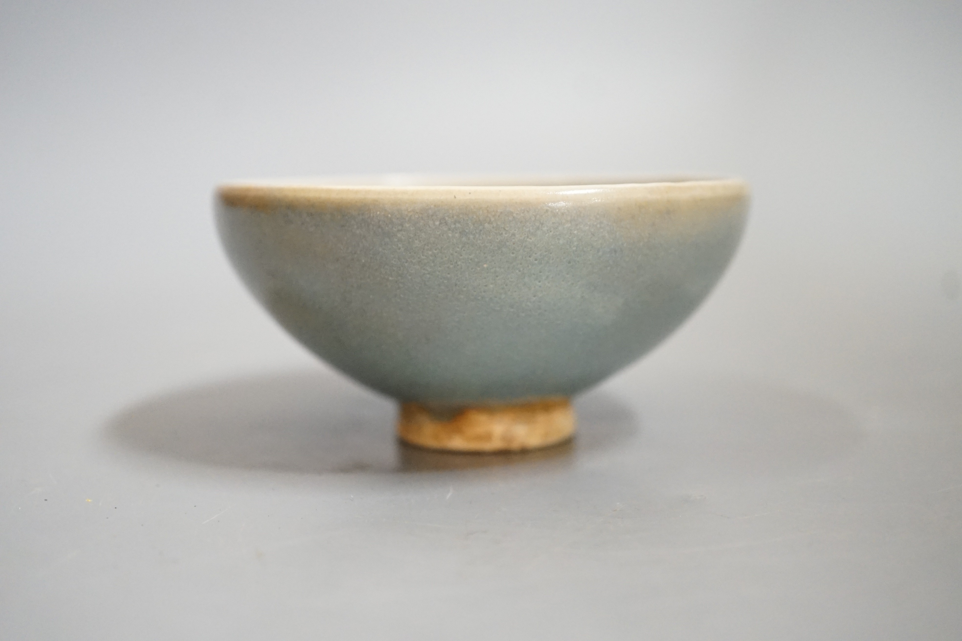 A Jun type purple splashed bowl, 9.5 cms diameter